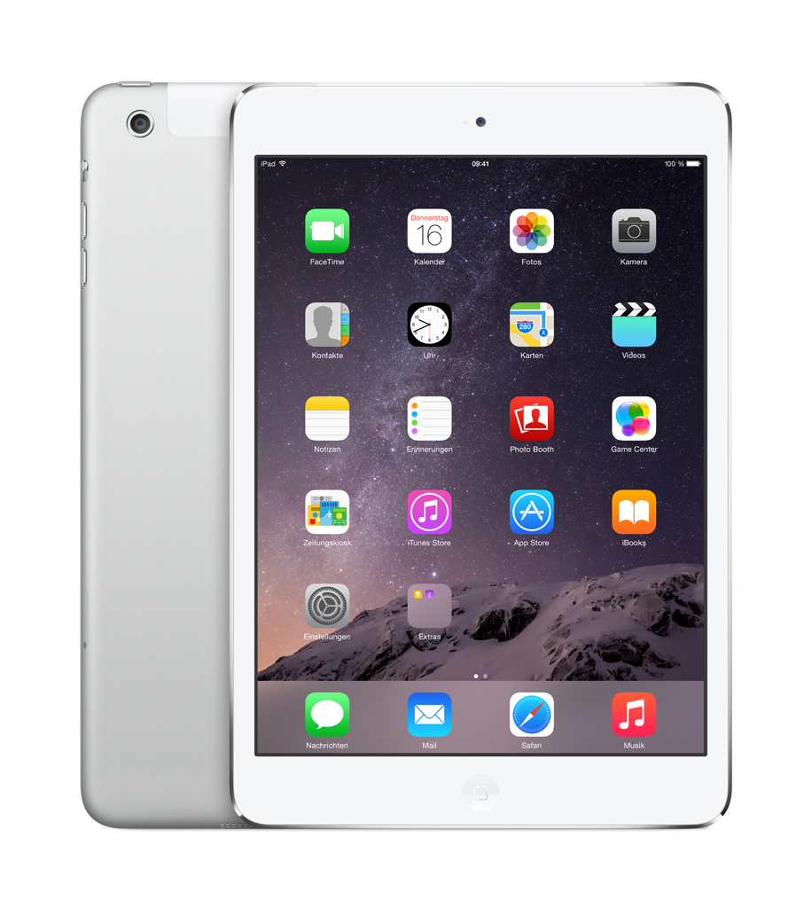 APPLE iPad Mini 2 Retina ME814FD/A, Tablet, 16 GB, 7,9 Zoll, Silber