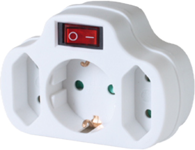 HOME NVK 3/WH 3-as hálózati elosztó kapcsolóval