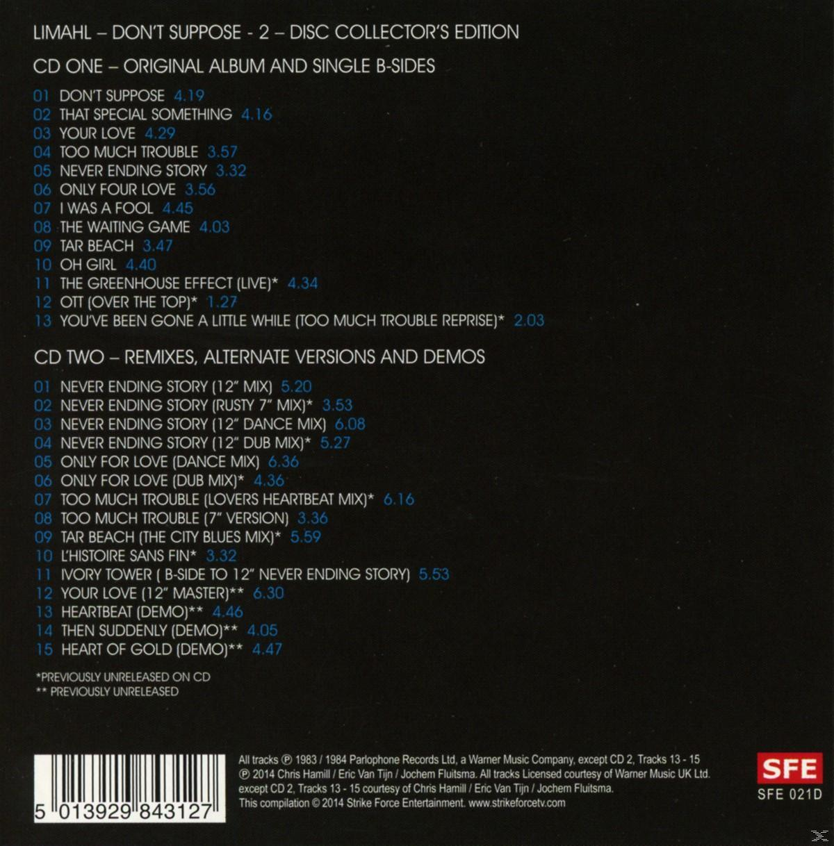 CD-Cover mit Titelliste und Künstlername. Enthält Bilder und Text. Der Künstlername ist Limalh.