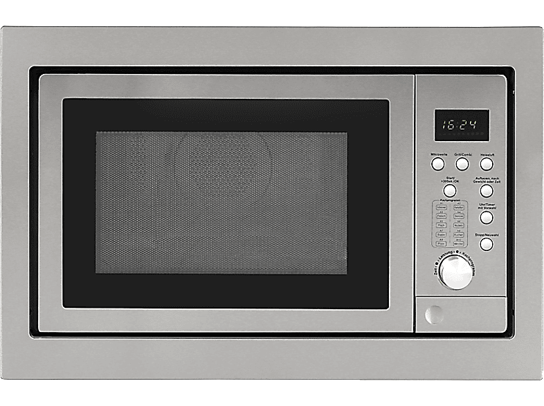 Exquisit EBM 2539 HI Mikrowelle (Einbaugerät, 25 l, Edelstahl)