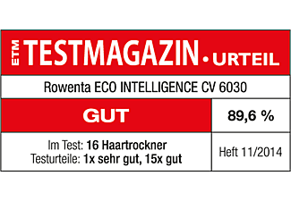 ROWENTA CV 6030 Eco Intelligence Haartrockner Schwarz/Grün (1500 Watt)