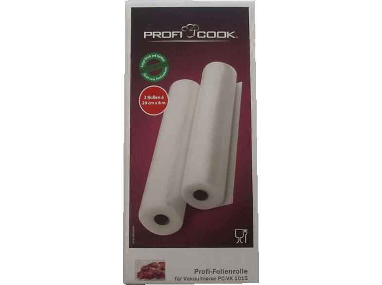 Profi Cook 2x Folienrollen 6 Meter für VK 1015