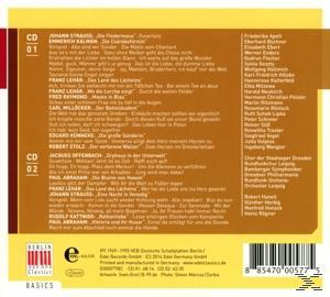CD-Cover mit Titellisten, mit verschiedenen Komponisten und Songtiteln.