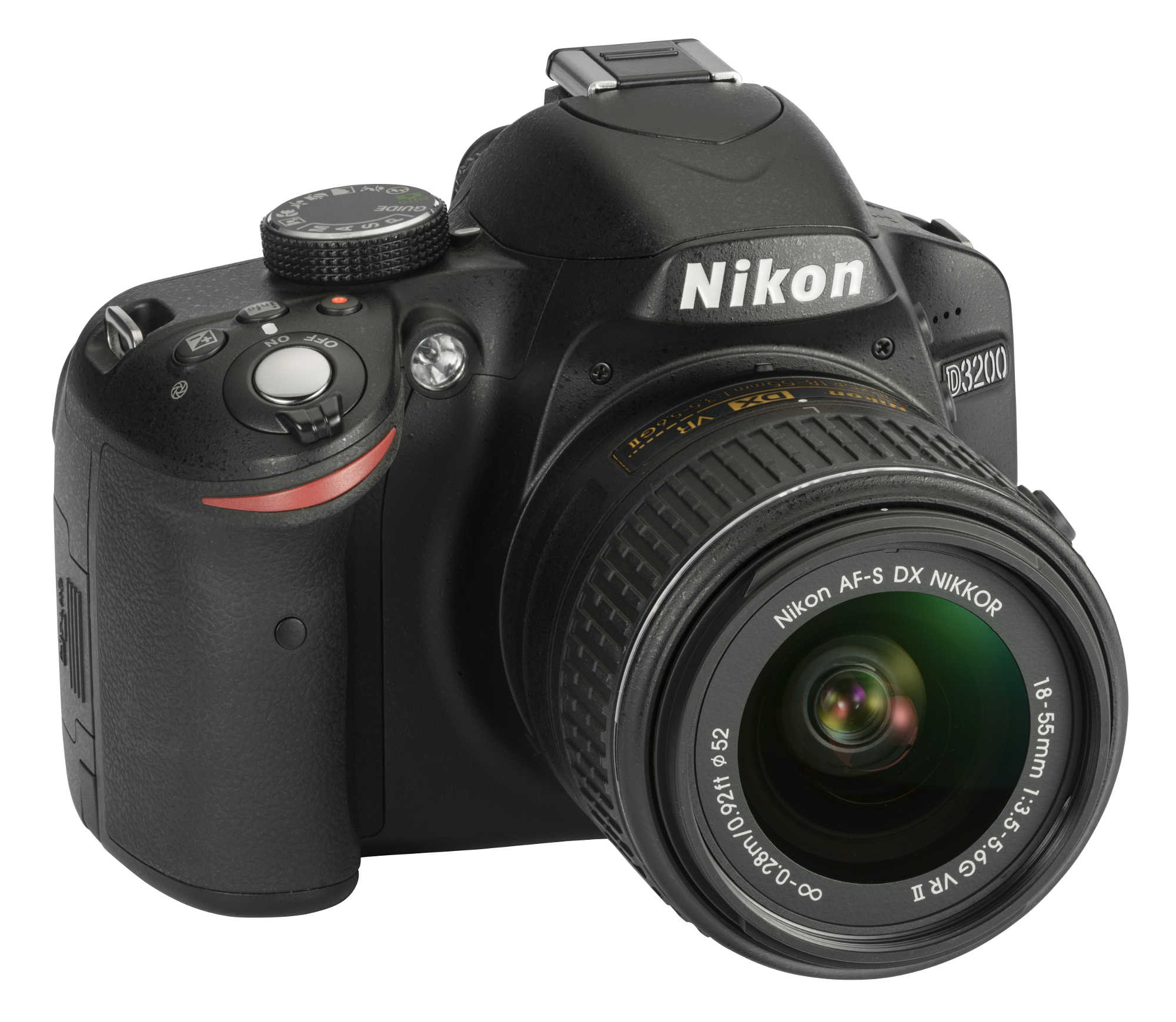 NIKON D3200 Kit Spiegelreflexkamera, 24,2 Megapixel, 18-55 mm Objektiv (VRII), Schwarz