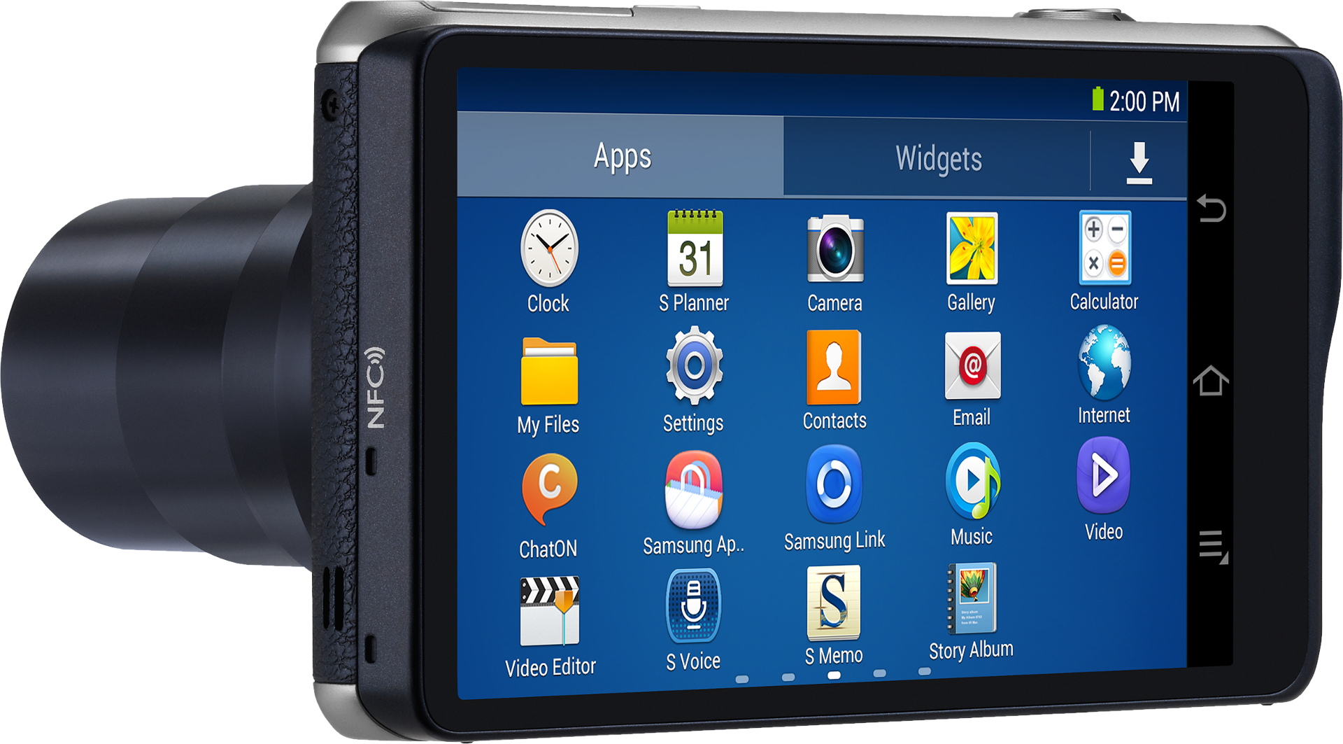 SAMSUNG Galaxy Camera 2 (GC200) fekete digitális fényképezőgép
