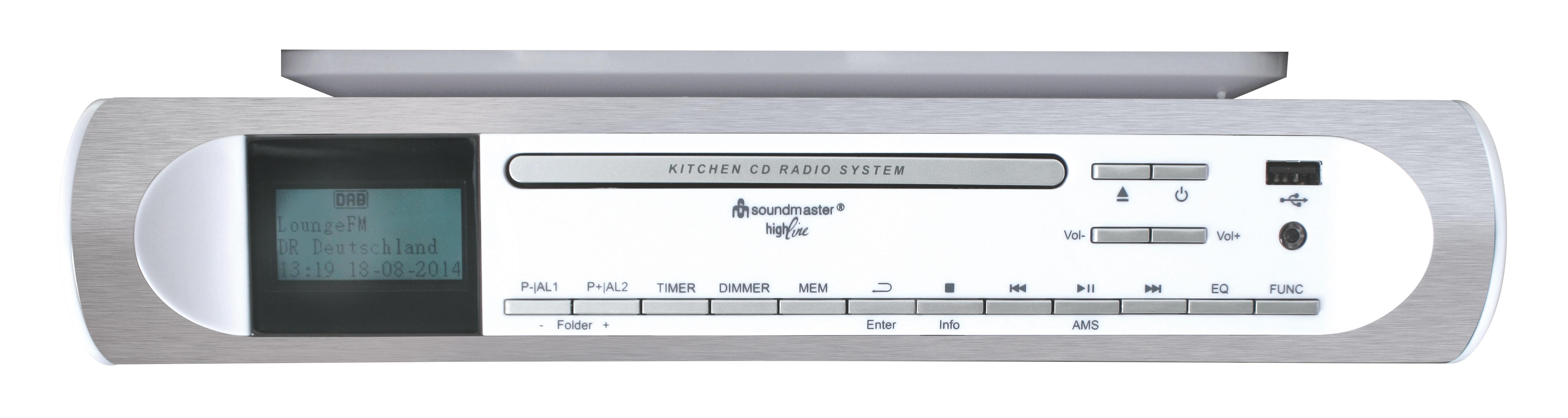 SOUNDMASTER Tuner, DAB, DAB+ Silber/Weiß PLL Radio, UR2170
