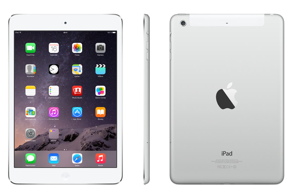 APPLE iPad Mini 2 Retina ME814FD/A, Tablet, 16 GB, 7,9 Zoll, Silber