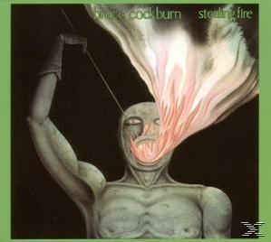 Albumcover mit einer Person, aus deren Gesicht Flammen kommen.