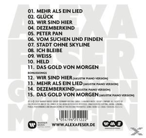 Albumcover mit Titelliste der Songs, weißer Hintergrund mit schwarzem Text.