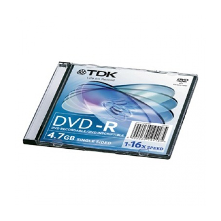 TDK DVD-R47SC16X 4.7GB 16x Ince Kutu DVD-R