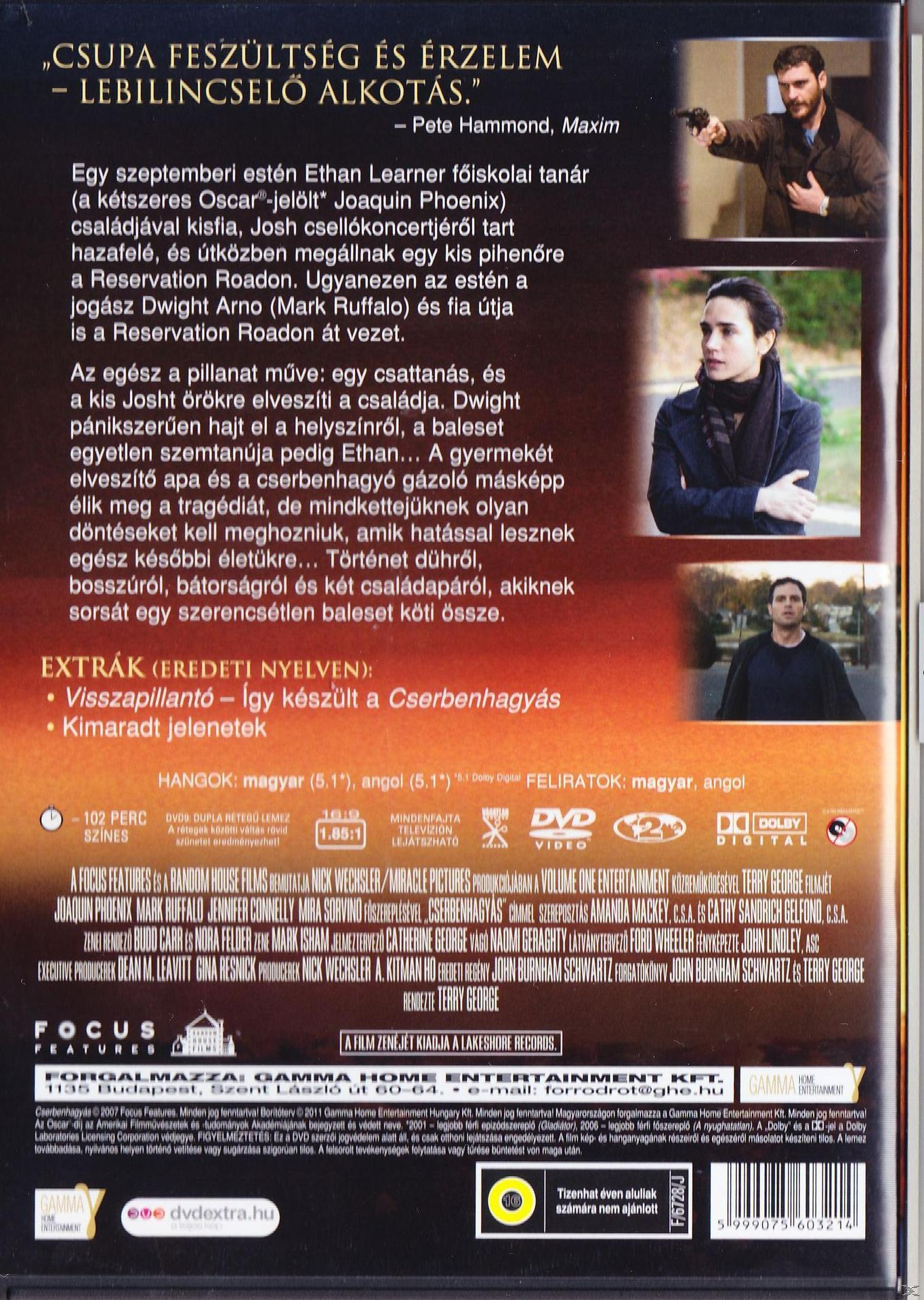 DVD borító három emberrel, egy fegyvert tart, angol és magyar szöveggel.
