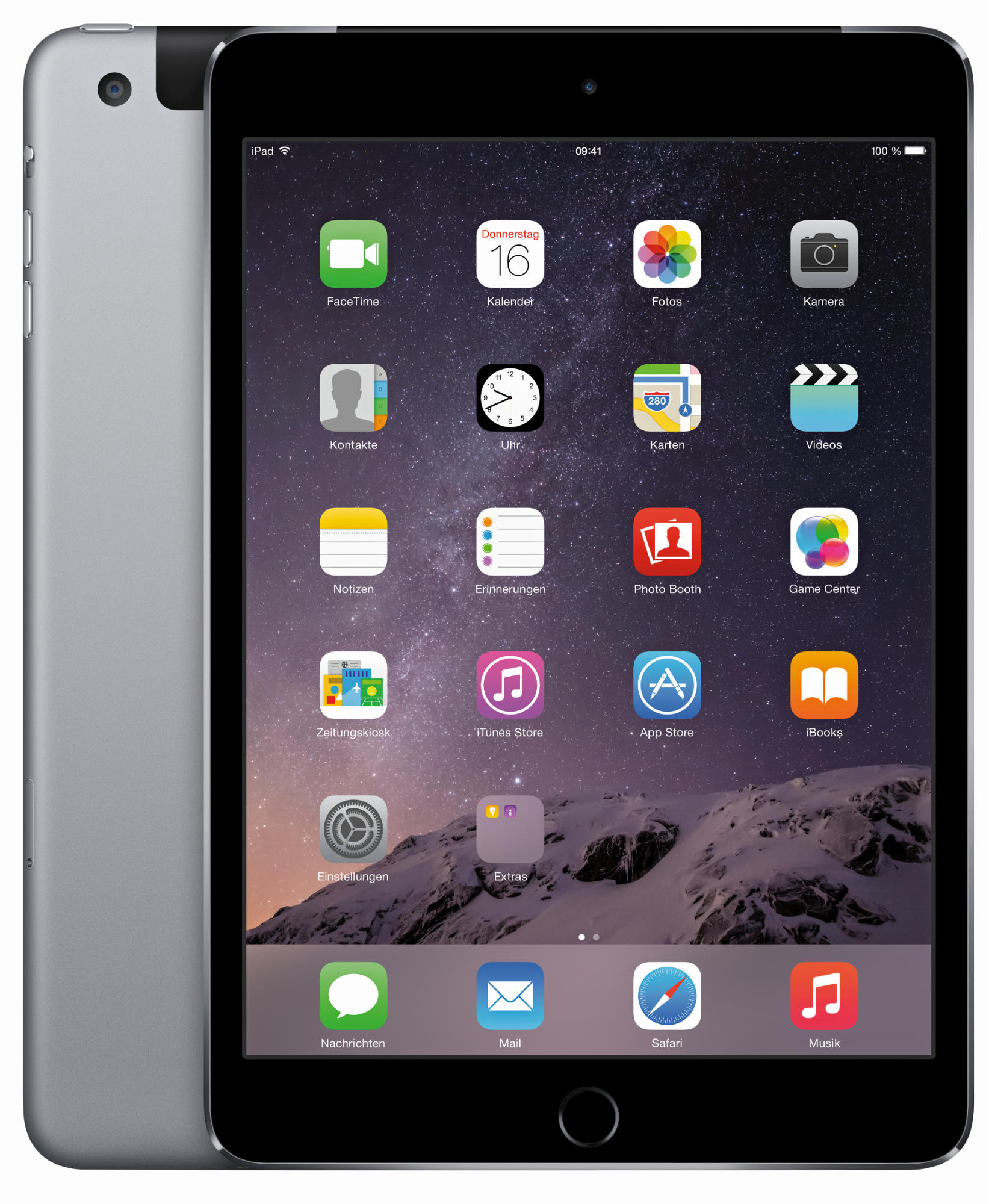 APPLE iPad Mini 3 MGJ02FD/A, Tablet, 64 GB, 7,9 Zoll, Grau