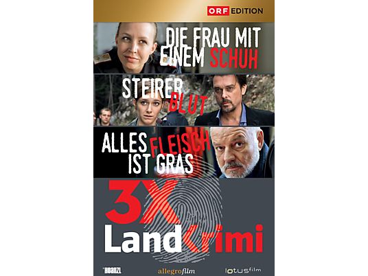 Landkrimi-Set 1 Steirerblut / Die Frau mit einem Schuh / Alles Fleisch ist Gras [DVD]