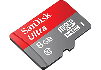 SANDISK SDSDQUAN-008G-G4A 8GB 48 MB/s Ultra Android microSDHC Class 10 + SD Adaptör Hafıza Kartı