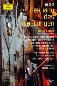A borító Wagner "A Nibelung gyűrűje" című operáját mutatja, színpadi jelenettel és szereplőkkel.