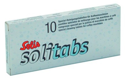 Doos Solis Solitabs reinigingstabletten voor koffiemachines.