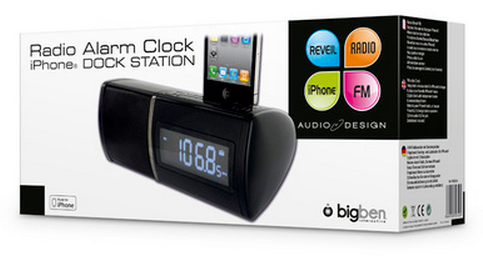 BIGBEN Radio réveil noir (RRSE3N)