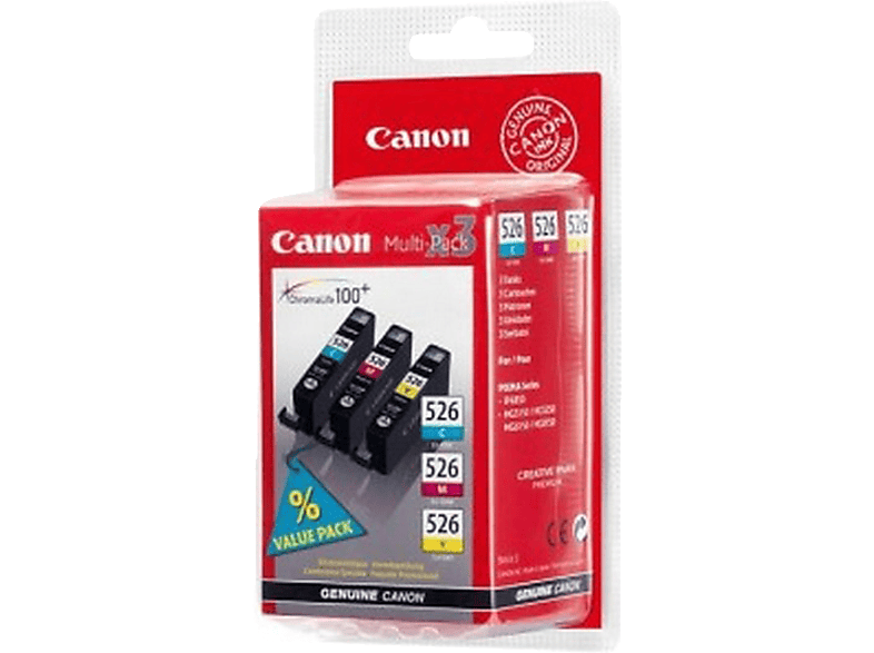 Canon Multipack Cli526 Jaune - Magenta Cyan