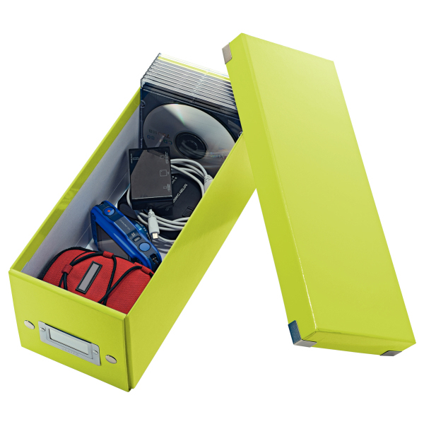 LEITZ 6041-00-64 Click & Store CD Aufbewahrungsbox Aufbewahrungsbox Grün metallic