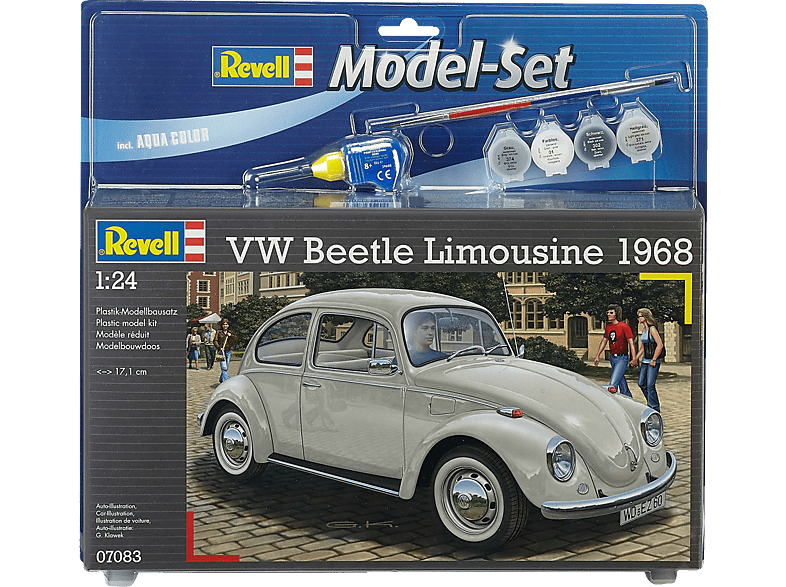 REVELL 67083 VW Silber Limousine Beetle 68