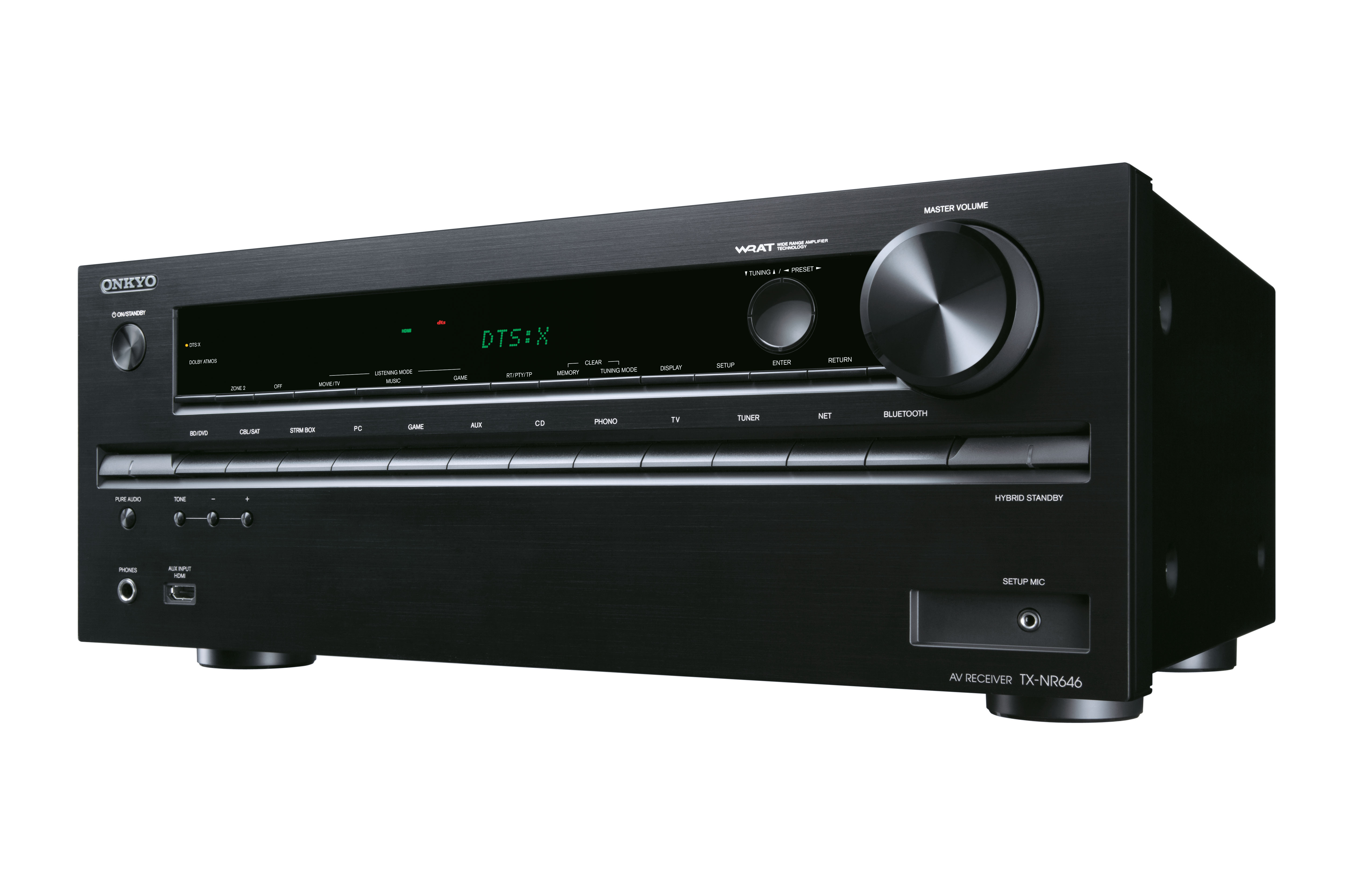 ONKYO TX-NR646 AV-Receiver (7.2 Kanäle, 160 Watt pro Kanal, Schwarz)