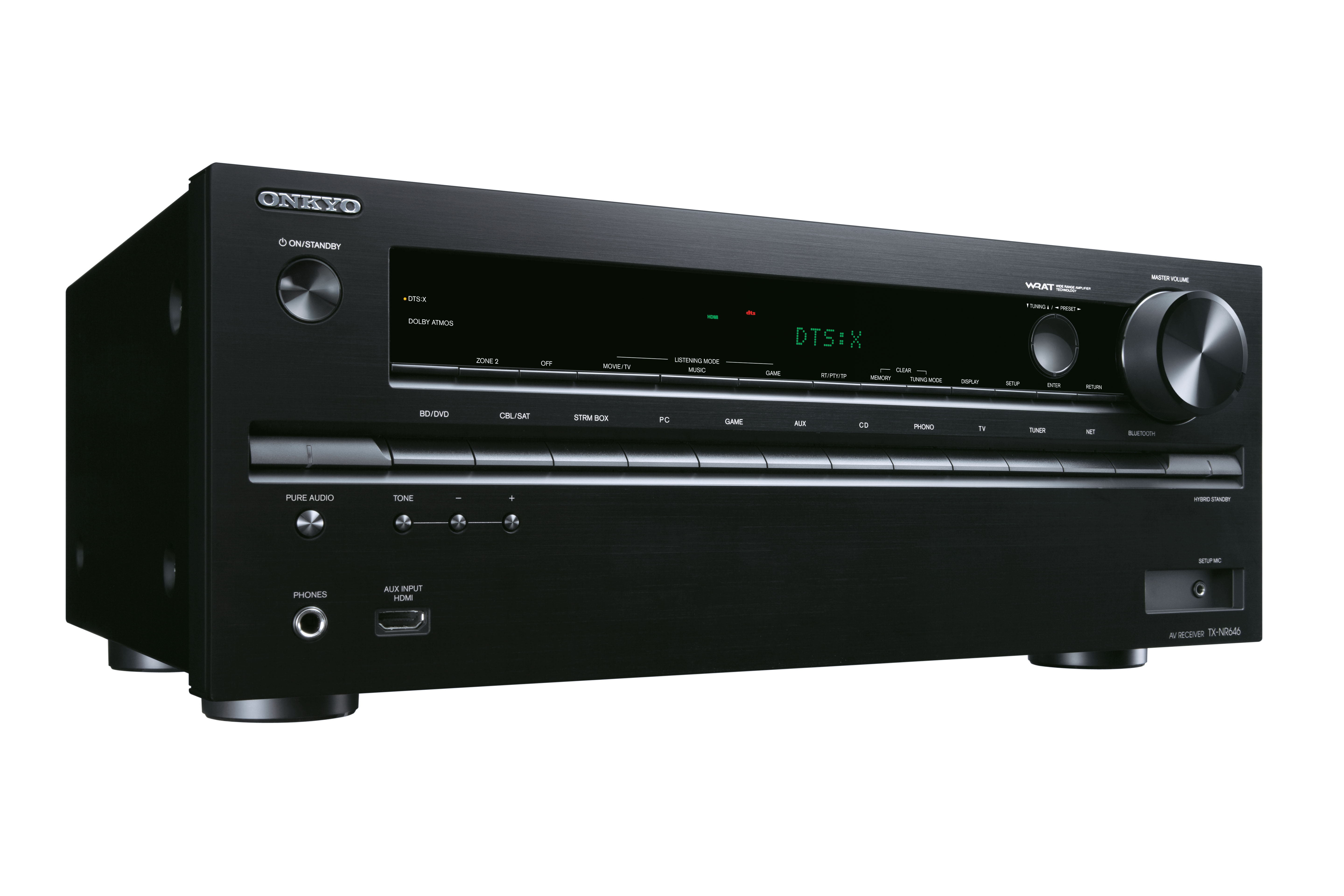 ONKYO TX-NR646 AV-Receiver (7.2 Kanäle, 160 Watt pro Kanal, Schwarz)