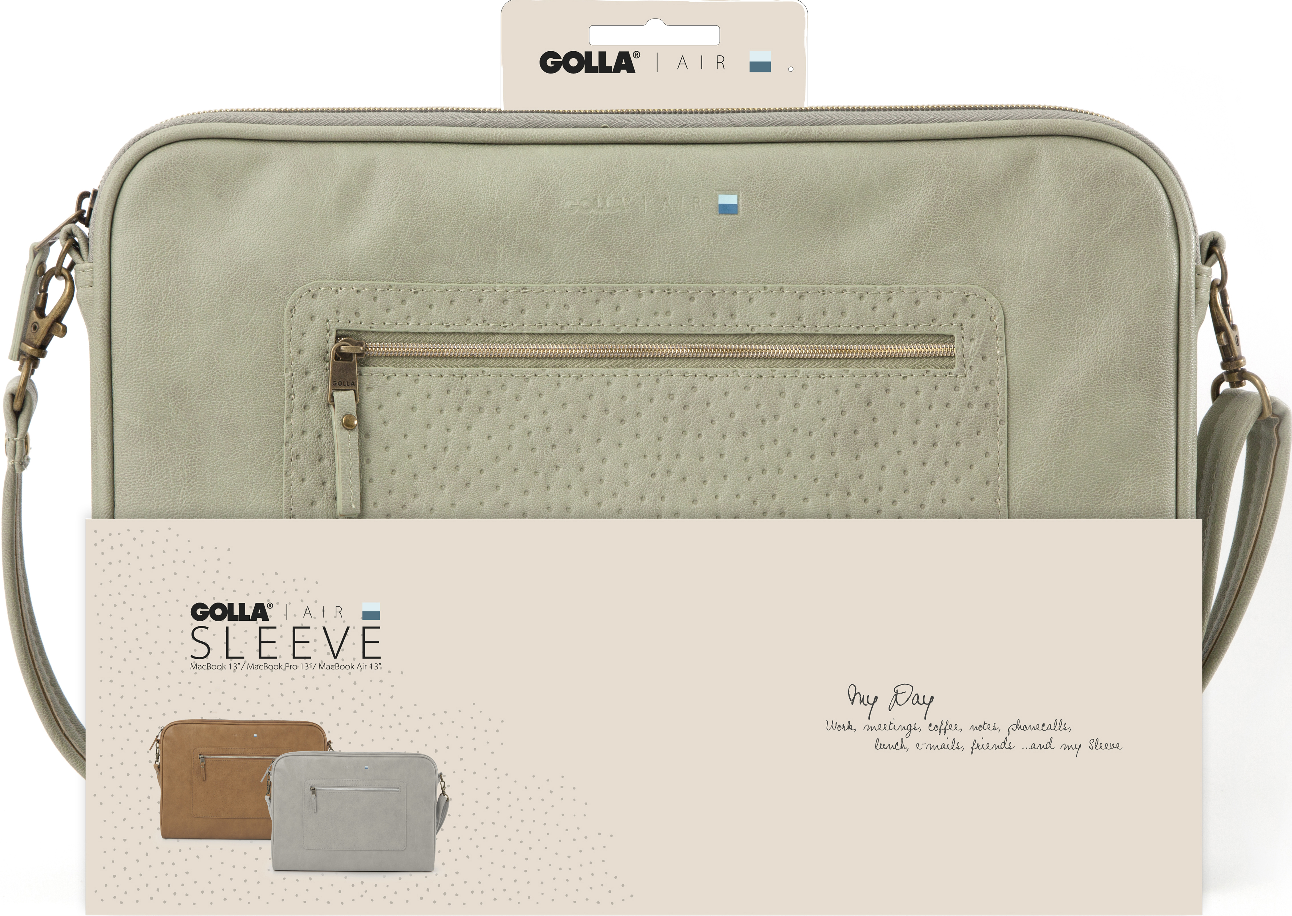 GOLLA CG142 Air MacBook Tasche, Aqua