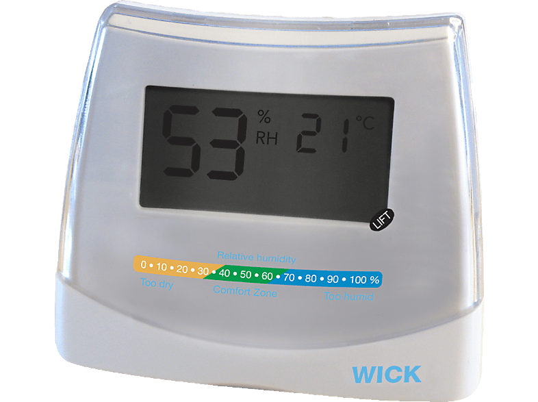 WICK W 70 DA Weiß Hygro-/Thermometer