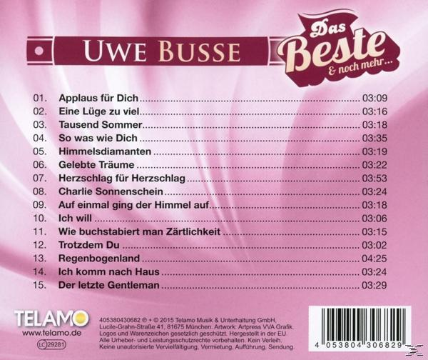 CD-Rückseite: Text in Pink, Titelliste und Logo.
