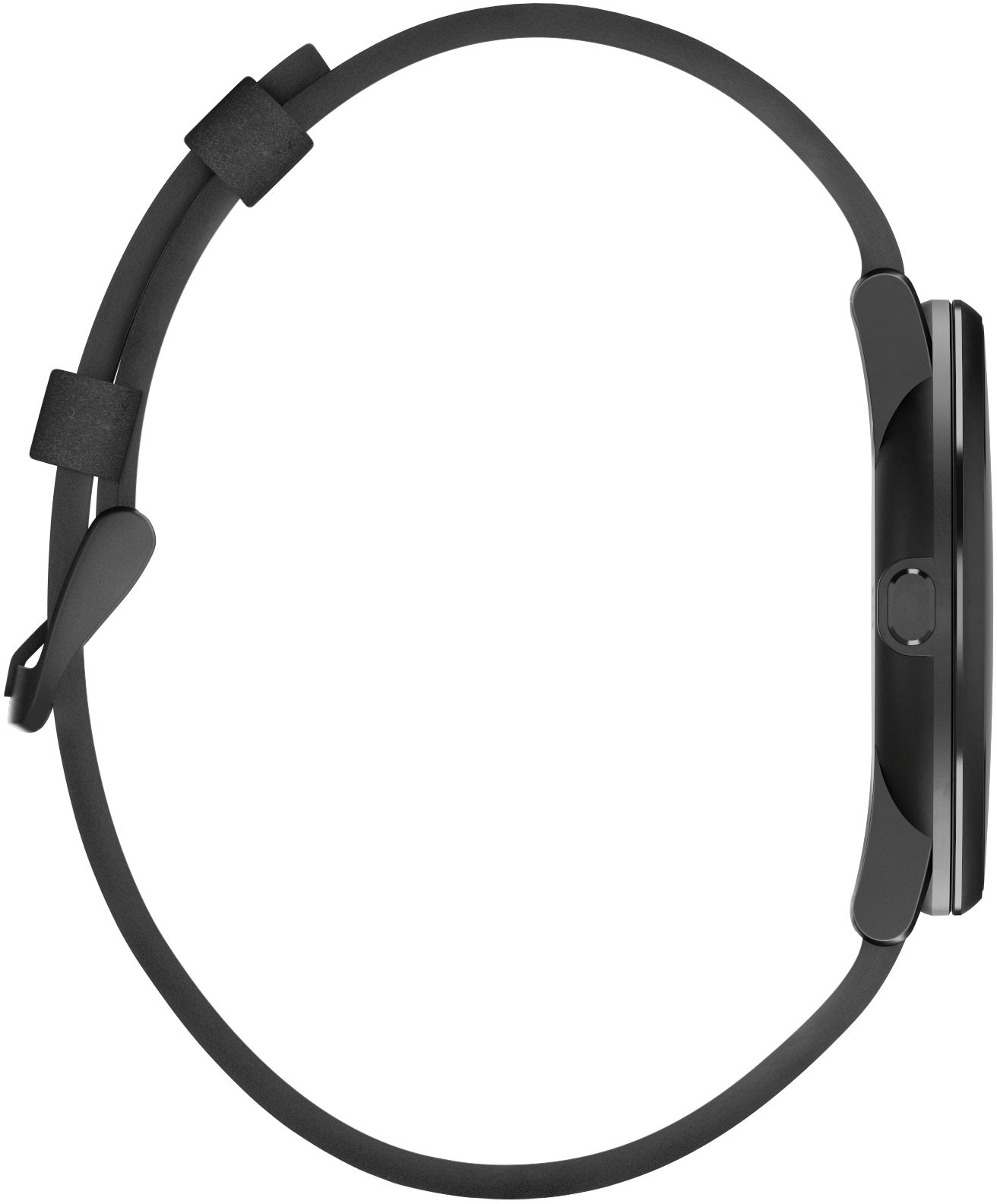 PEBBLE Time Round Smart Watch, 20 mm (Breite), Schwarz