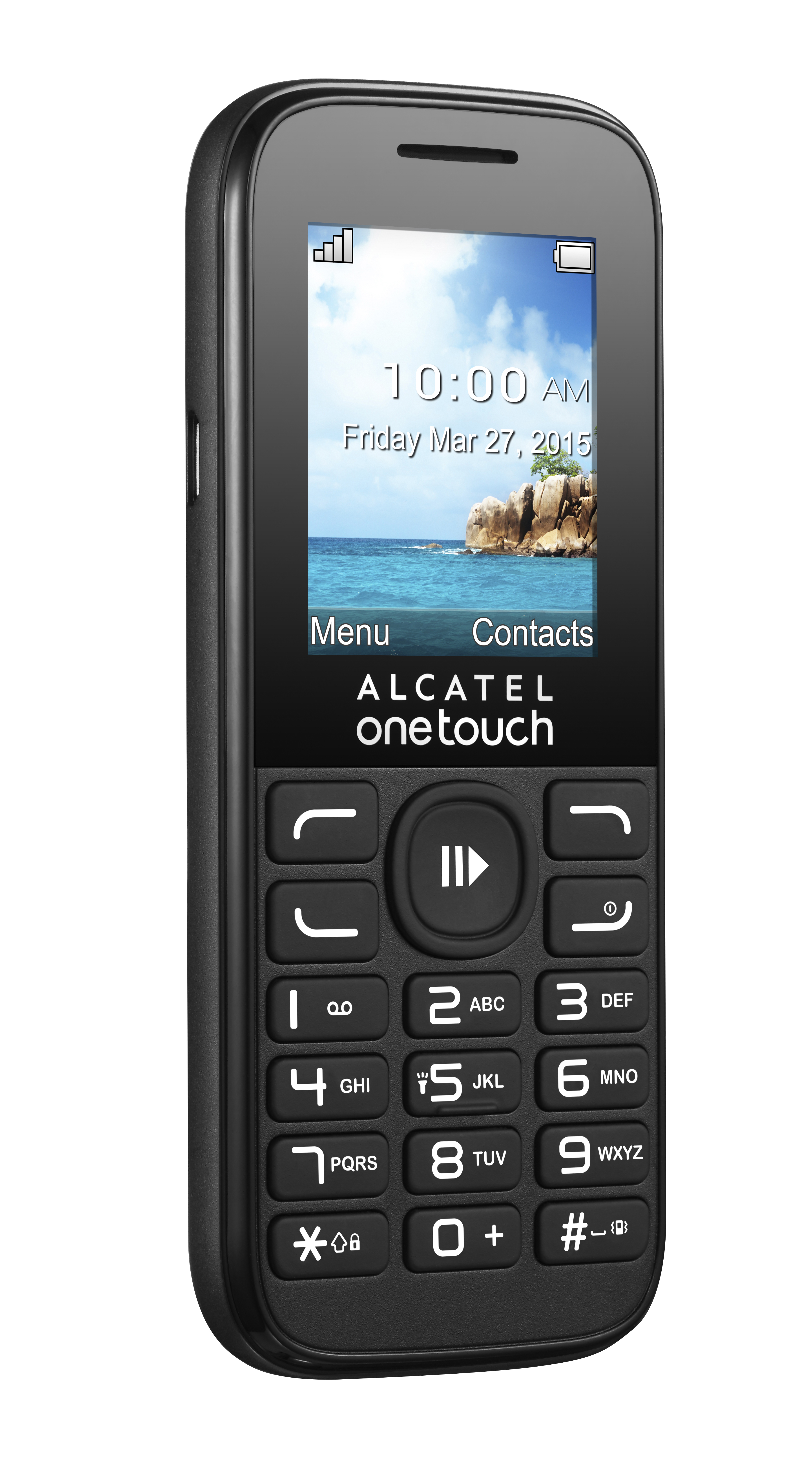 ALCATEL 10.52D Handy, Schwarz