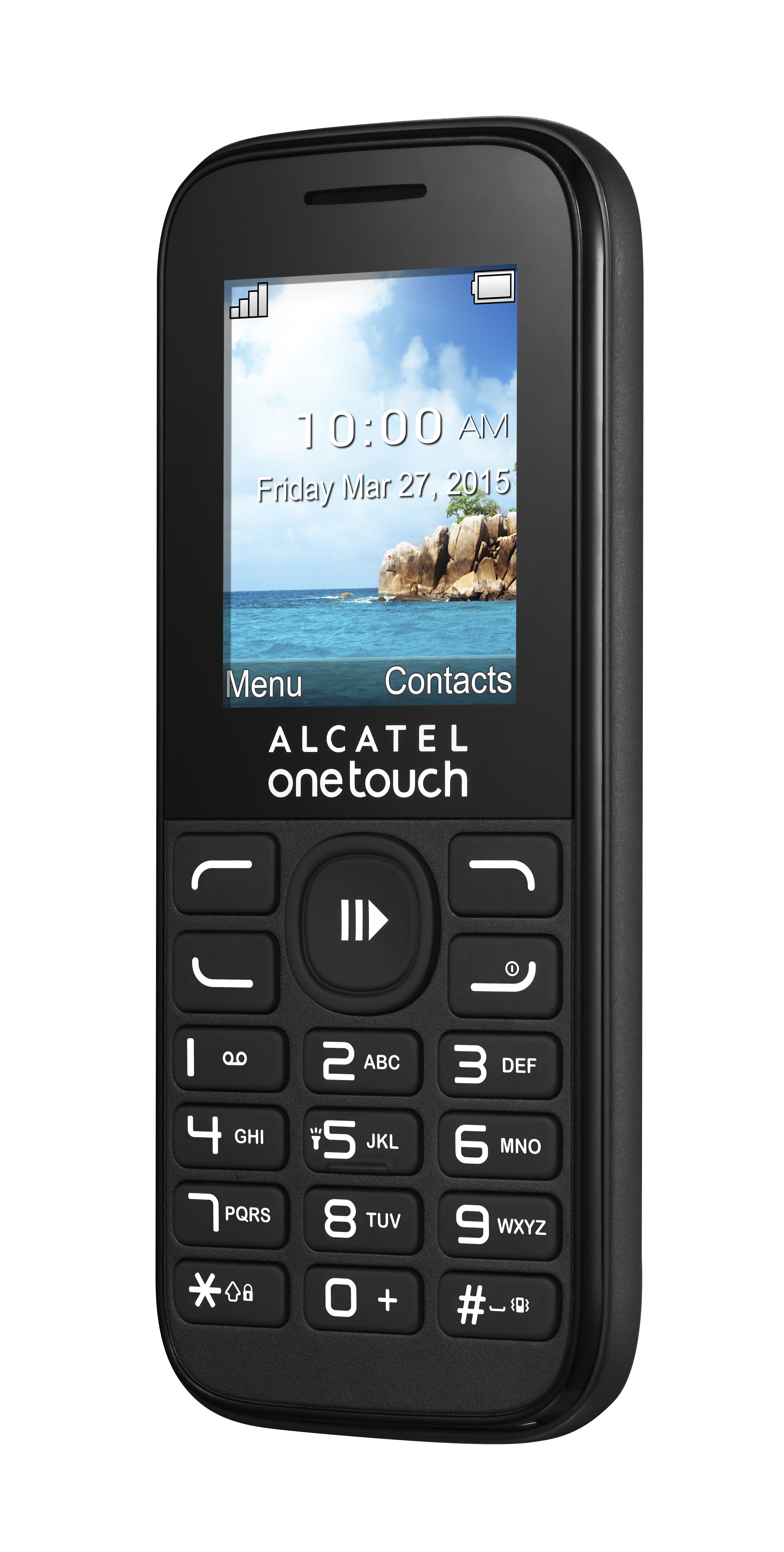 ALCATEL 10.52D Handy, Schwarz