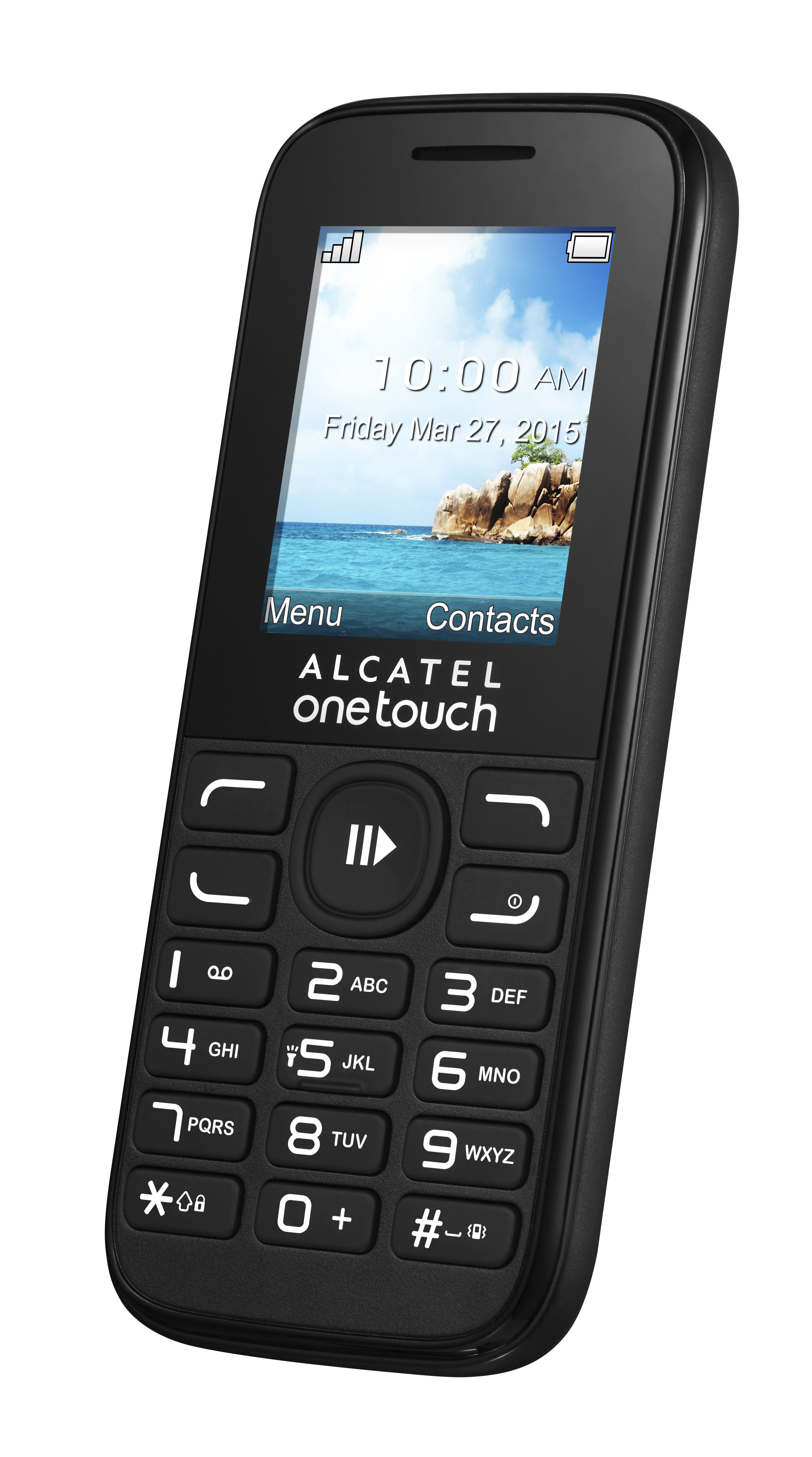 ALCATEL 10.52D Handy, Schwarz