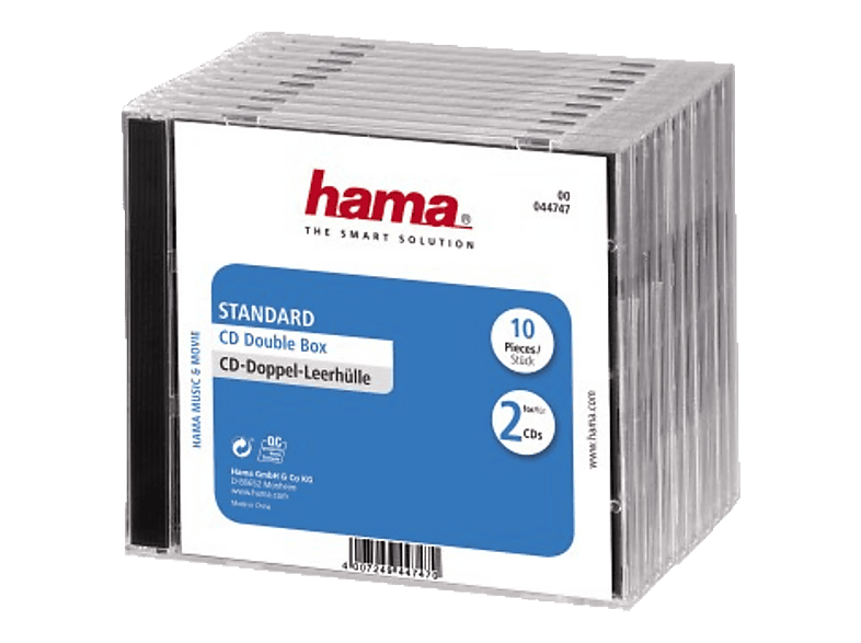 HAMA Dubbele cd box 10 stuks | MediaMarkt