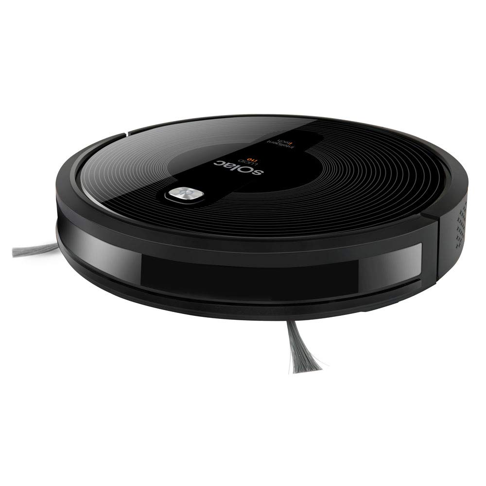 Robot aspirador - Solac Lucid i10 AA3402, Autonomía 160 min, Programable, 150 m2, Silencioso, Negro