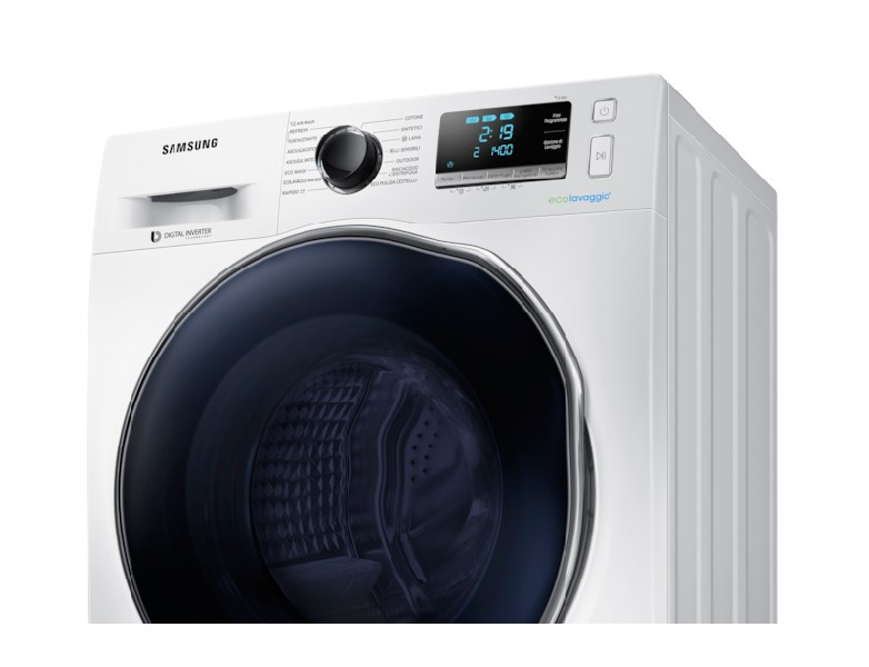 Lavadora secadora - Samsung WD90J6A10AW/EC, Display LED,  9kg/5kg, A, Blanco