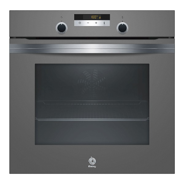 Horno - Balay 3HB584CA0, Multifunción, Pirolítico, 71 L, 3600 W, Gris