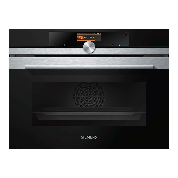 Horno Independiente Siemens cs636gbs2 multifunción negroacero inoxidable compacto de 45 cm con vapor recetas programadas cookcontrol plus clase iq700 47 59.4