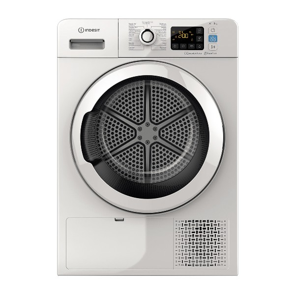 Secadora - Indesit YTM1192 KRXSPT, Bomba de calor, 9 kg, 15 programas, Blanco