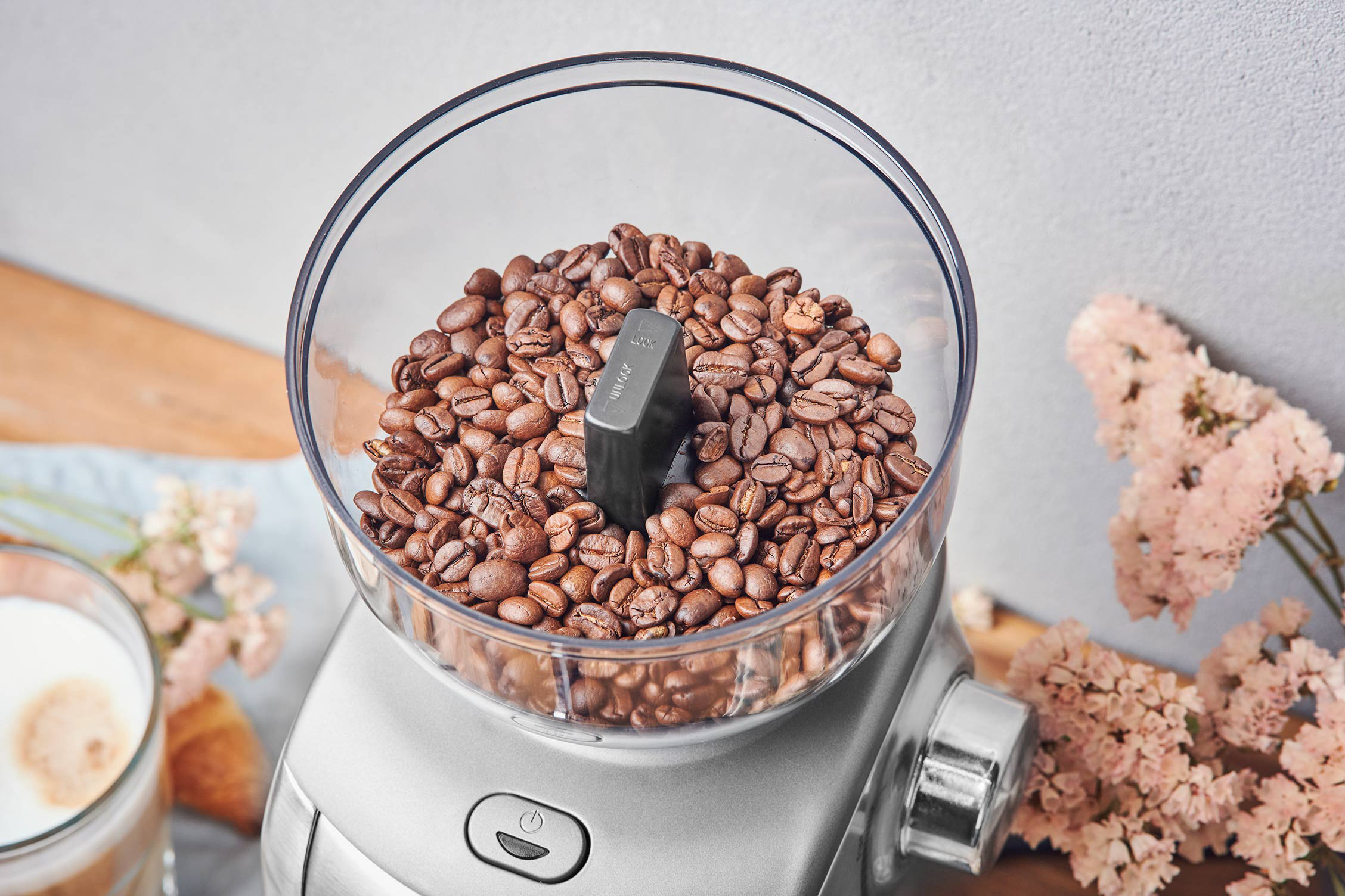 GASTROBACK Design Advanced Plus Kaffeemühle Silber 130 Watt, Edelstahl-Kegelmahlwerk