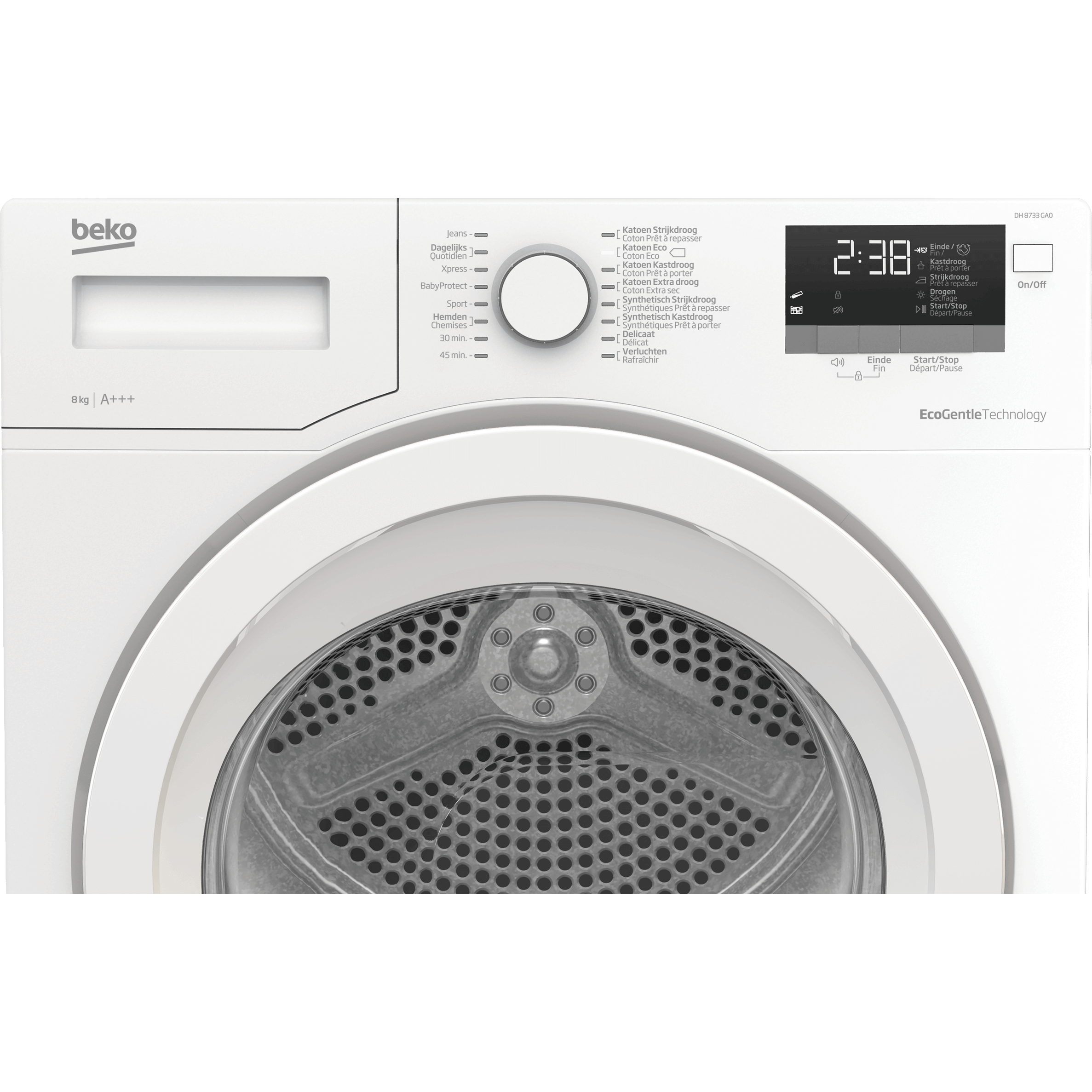 BEKO Séchoir pompe à chaleur A+++ (DH 8733 GA0)