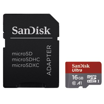 SANDISK Ultra® UHS-I, Micro-SDHC Speicherkarte, 16 GB, 98 MB/s
