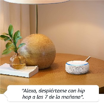 Altavoz inteligente con Reloj y Alexa - Amazon Echo Dot (3ª Gen), Controlador de Hogar, Gris Claro