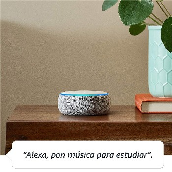 Altavoz inteligente con Reloj y Alexa - Amazon Echo Dot (3ª Gen), Controlador de Hogar, Gris Claro