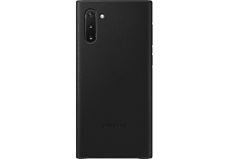 SAMSUNG Galaxy Note 10 bőr hátlap, Fekete