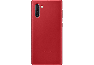 SAMSUNG Galaxy Note 10 bőr hátlap, Piros