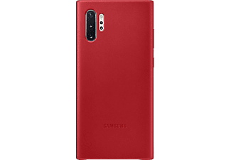 SAMSUNG Galaxy Note 10+ bőr hátlap, Piros