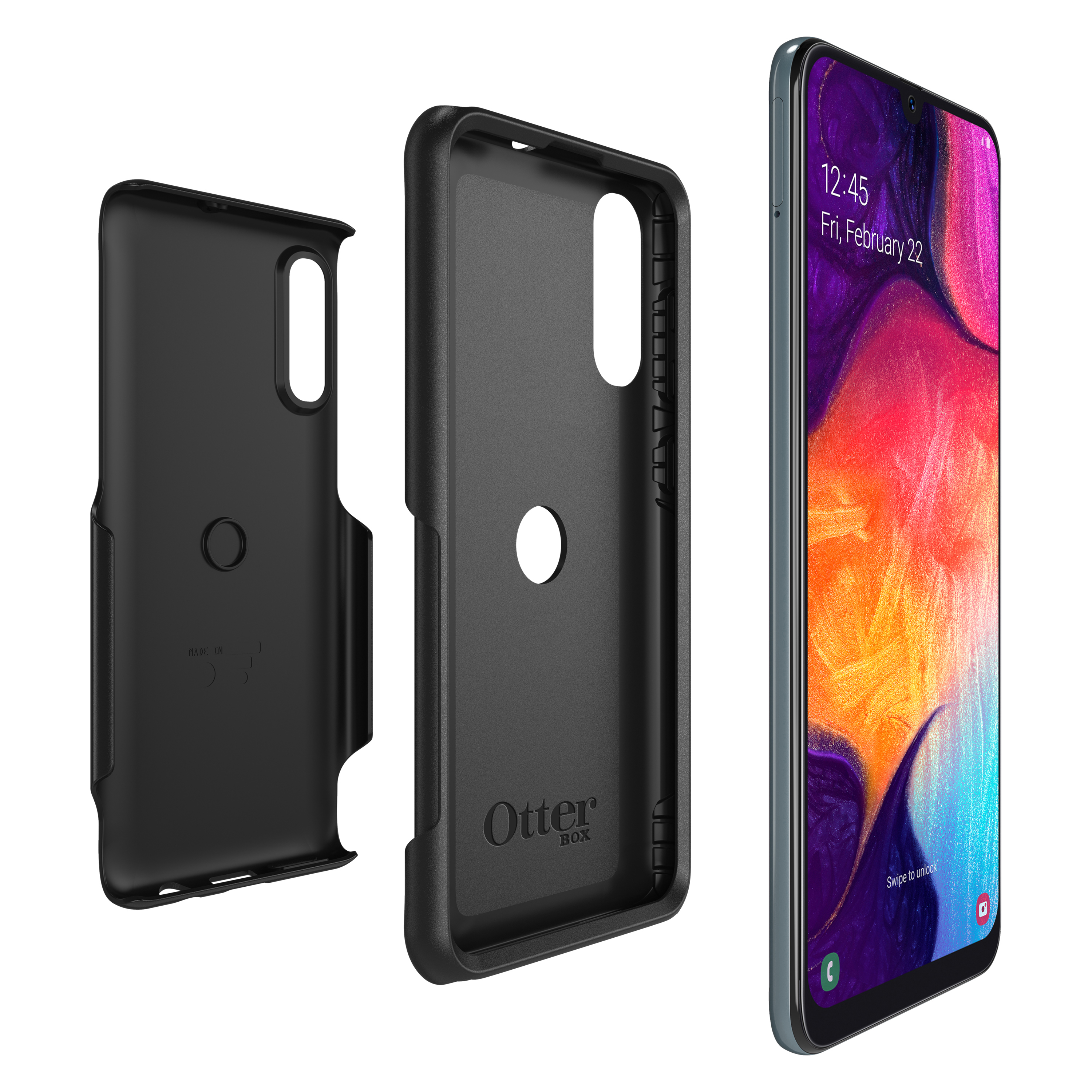 OTTERBOX Commuter Lite, Backcover, Samsung, Galaxy A50, Schwarz