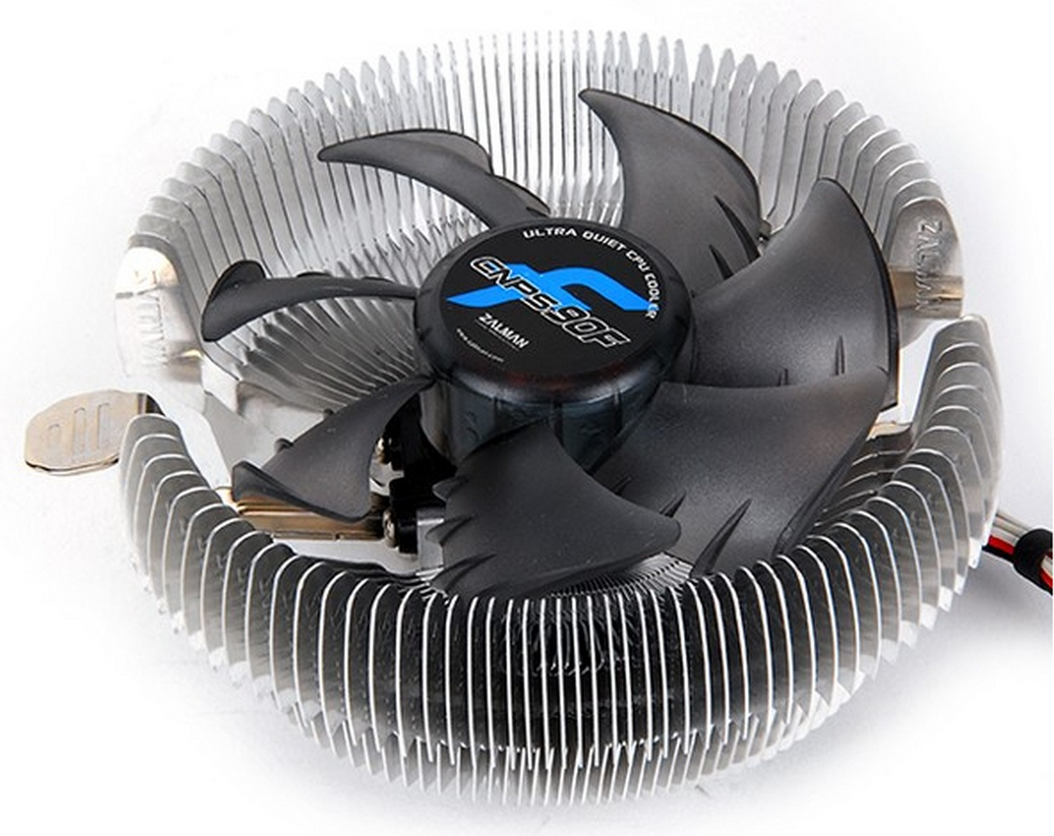 Ventilador - Zalman CNPS80F, 80 mm, Procesador enfriador PC, Negro