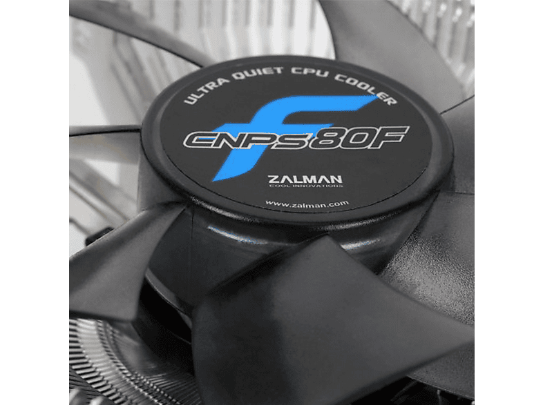 Ventilador | Zalman CNPS80F, 80 mm, Procesador enfriador PC, Negro